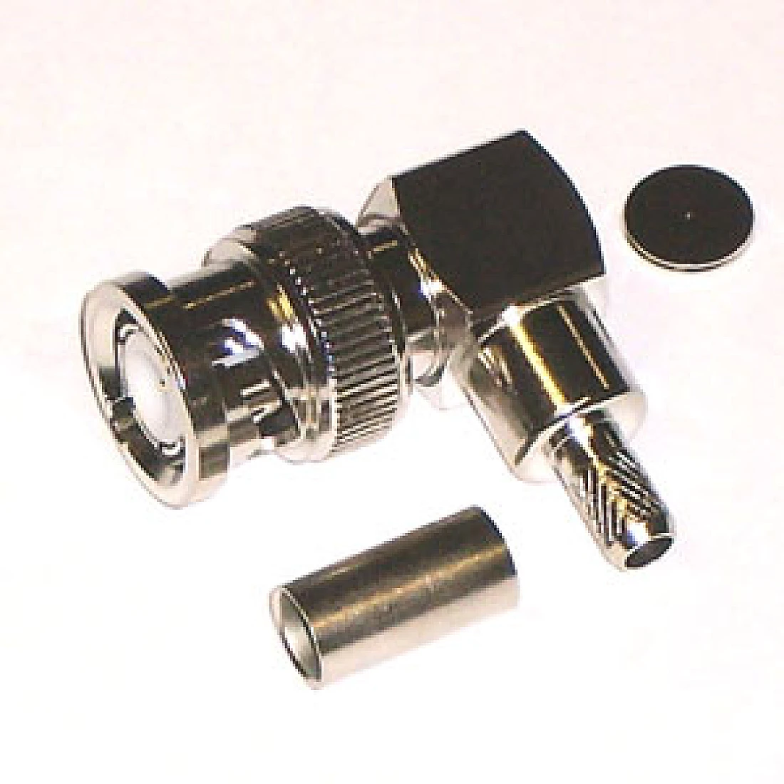 BNC Elbow Crimp Solder Male Plug LMR100