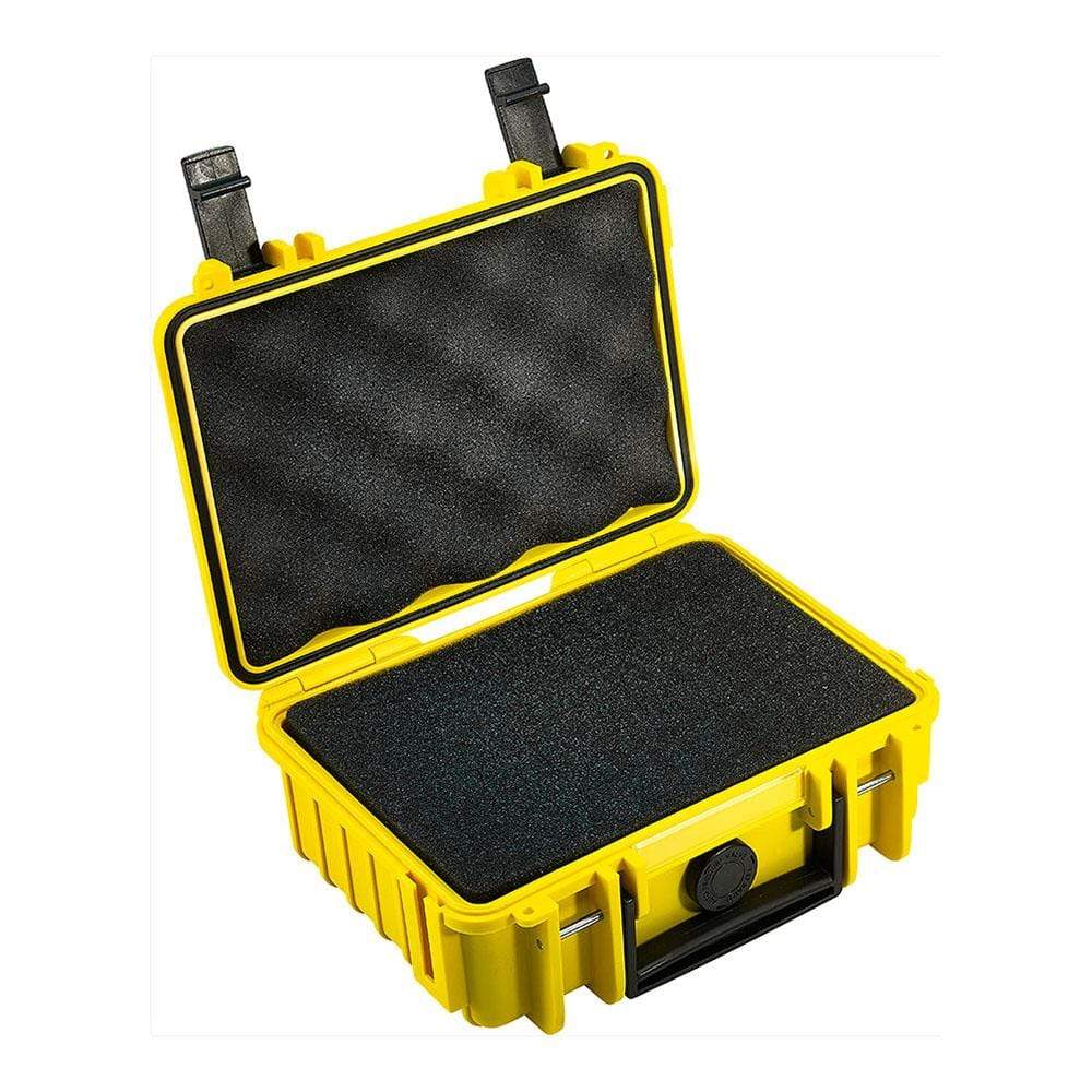 B&W Type 500 Rugged Outdoor.Case - Yellow / Plucked Foam