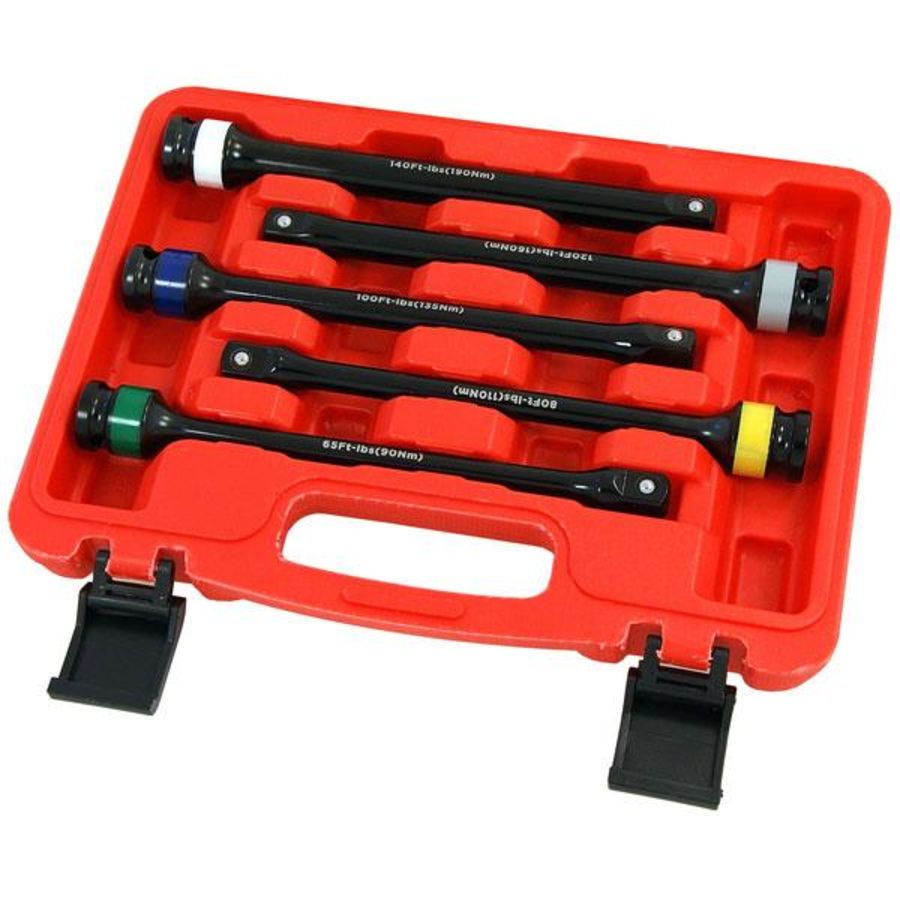 Neilsen CT5048 Torque Limiting Extension Bar Set 5 Piece