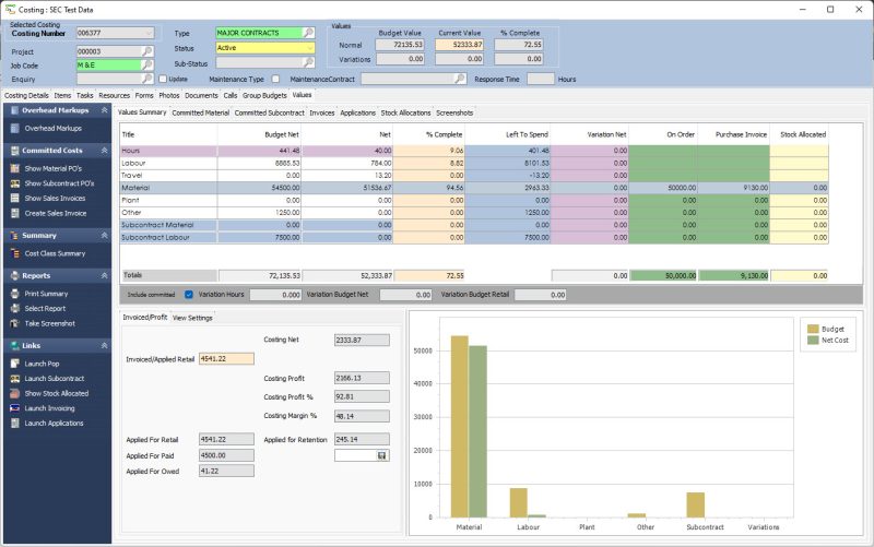 Professional Sales Contract Costing Modules For Mechanical Contractors