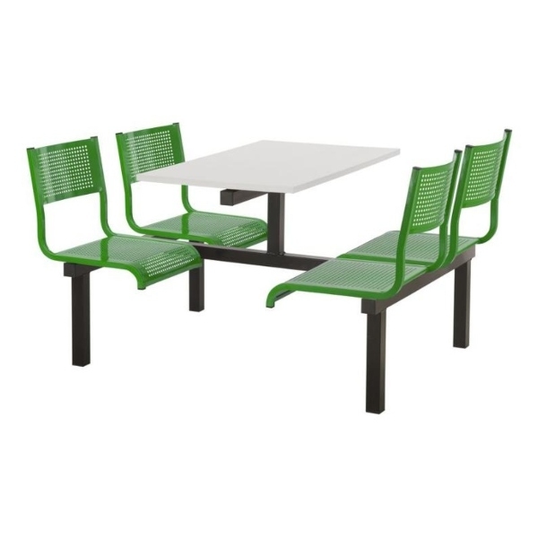 CU93 - 4-Seater Barrett Canteen Unit - 2 Way Access, Green, White