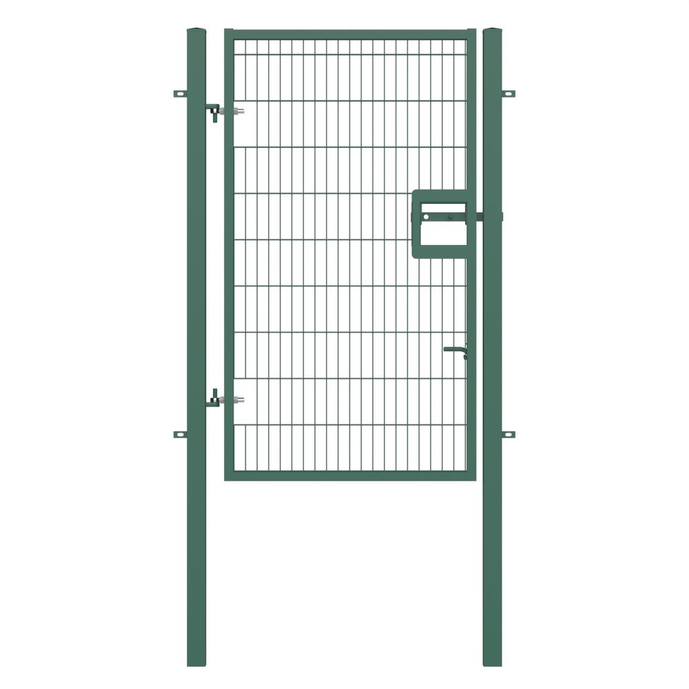 Twin Wire Single Leaf Gate H 2.0 x 1.2mGreen Powder Coated Finish  Concrete-In