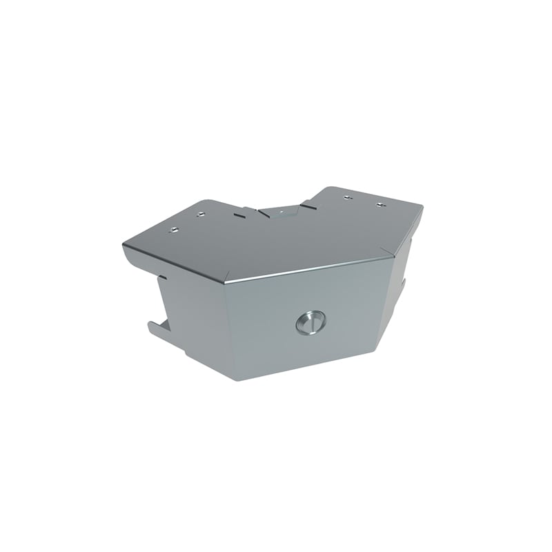 Unitrunk QuickFix Trunking Fitting Gusset Bend Outside Lid 100x100mm