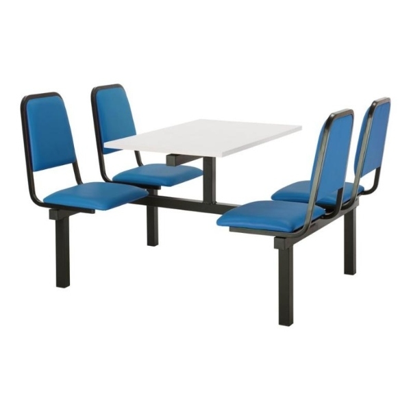 CU92 - 4-Seater Chester Canteen Unit - 2 Way Access, Blue, White