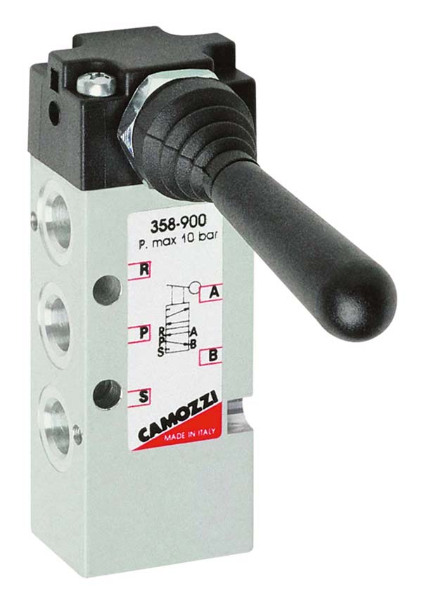 CAMOZZI 5&#47;3 Lever &#47; Spring Valve