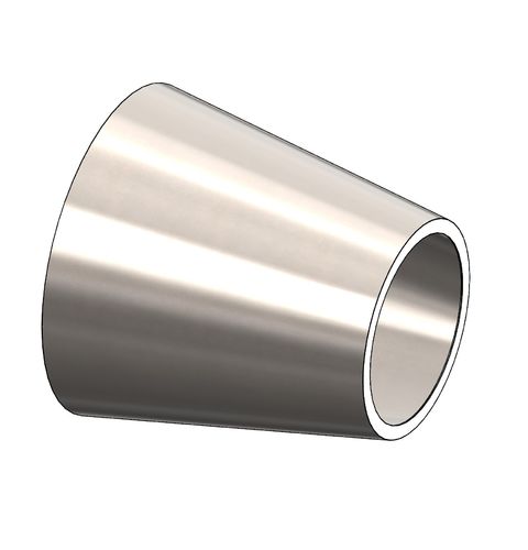 Food Grade Suppliers of Weld Ended, BS4825-2, Concentric Reducer, 316 Stainless Steel, Dull Polish for Fluid Transfer Systems