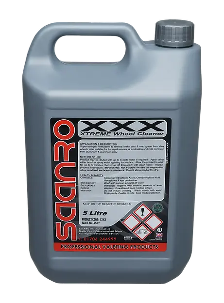 Distributors of XXX (Acidic) Wheel Cleaner UK