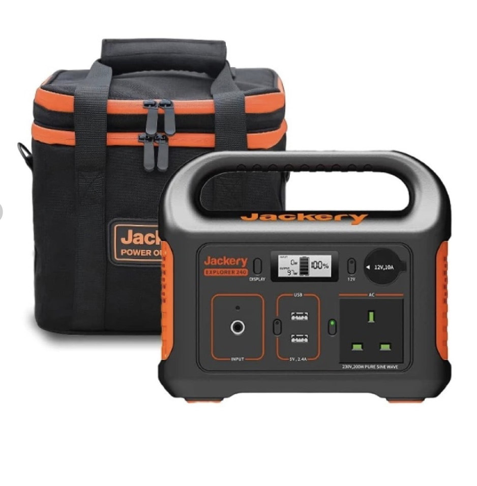 Jackery Explorer 240 Portable Power Station + Carrying Case