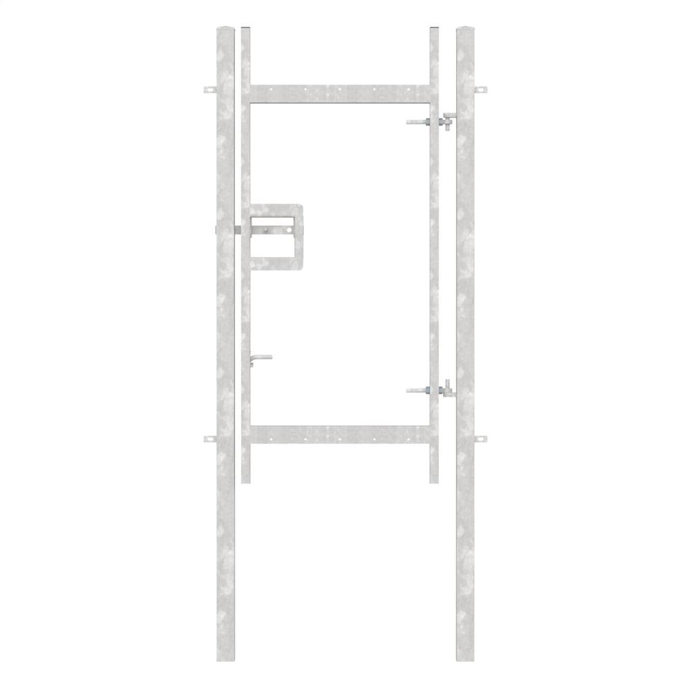 Single Leaf Gate Frame - LH  2.1m x 1mComes with posts, slide latch & hinges