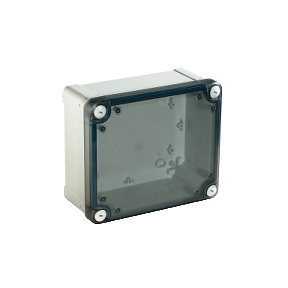 NSYTBS19168T ABS box IP66 IK07 RAL7035 Int.H175W150D80 Ext.H193W164D87 Transp.cover H20