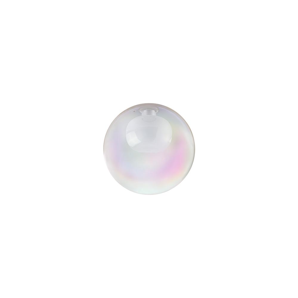 Luxuria Apex 150mm Round 7 Colour Iridescent Glass With Inner Frosted Globe (G) Glass Shade