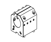 Radial offset geared-up driven tool - Ratio 1:2