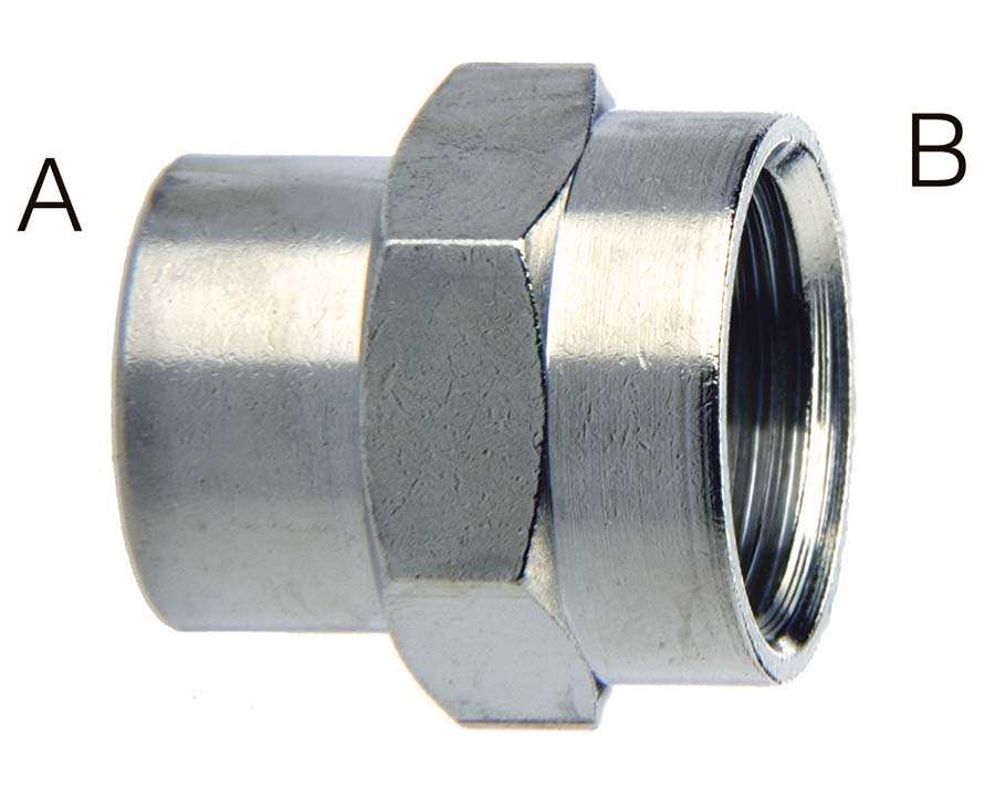 CAMOZZI Reducing Connector &#45; BSPP Female &#47; BSPP Female