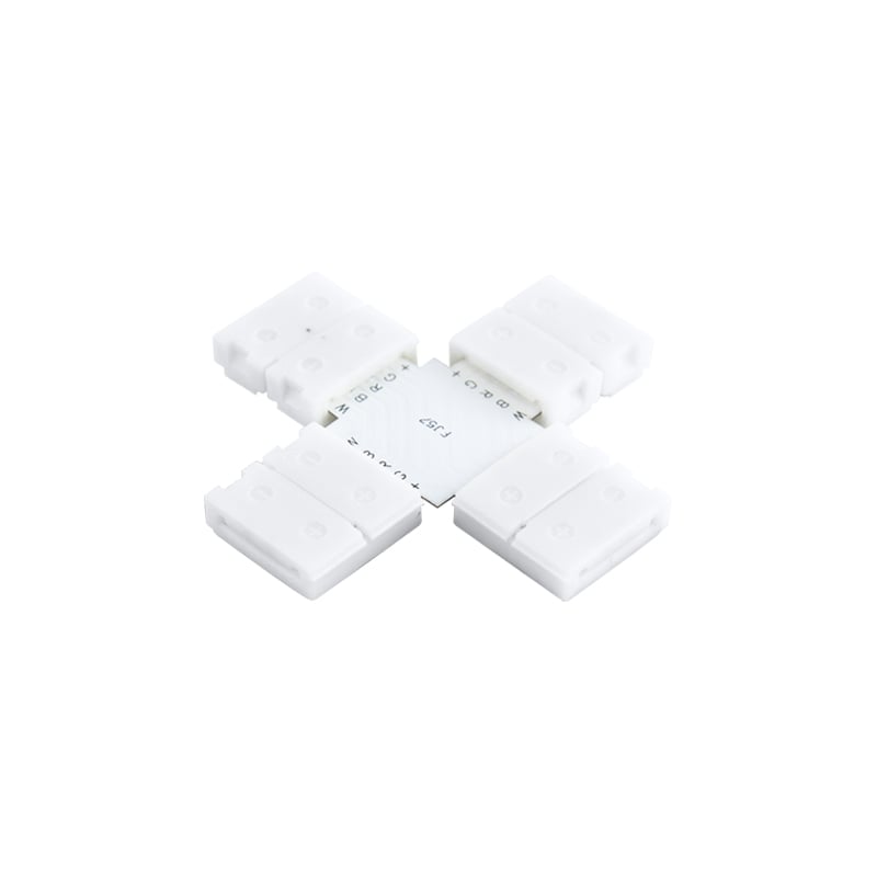 Ovia X Shape Connector Pack of 5 For LED Strip 7.2W & 14.4W 5 Pin 12mm IP20