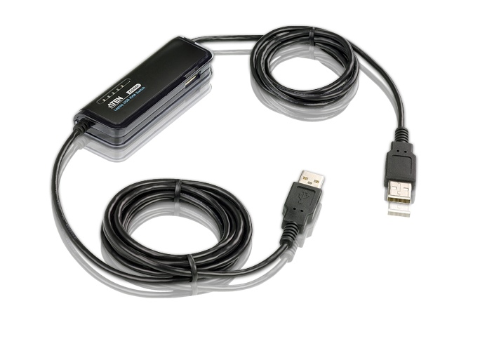 CS661 - Aten - Laptop USB KVM Control Switch with File Share - Cable KVM Switch - Clearance *Special offer*