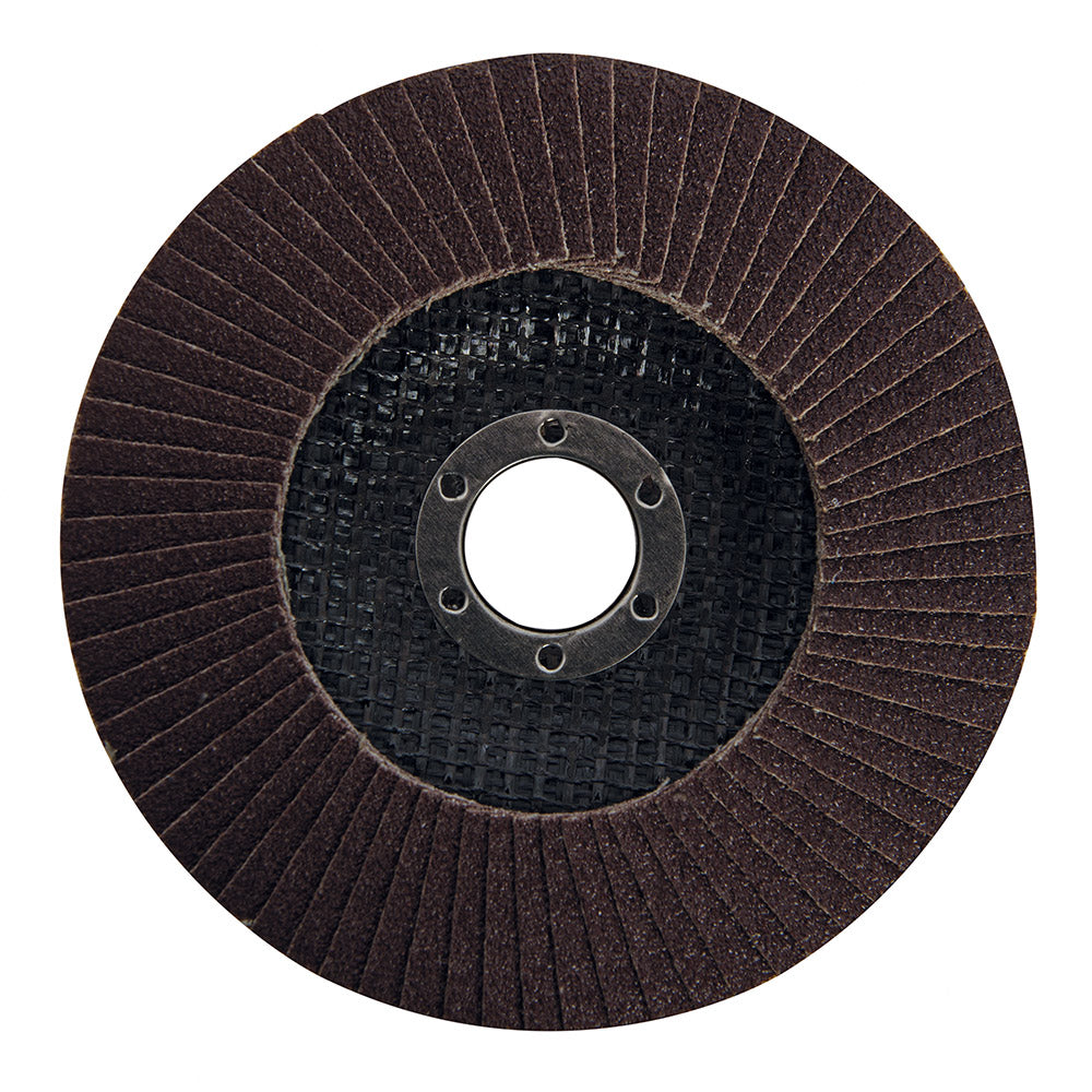 Silverline 282587 Aluminium Oxide Flap Disc 125mm 80 Grit