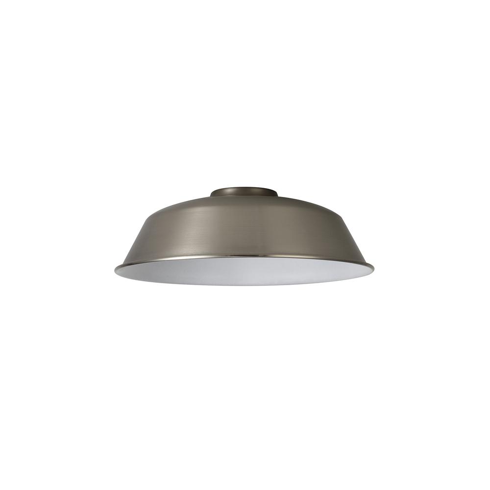 Luxuria Glorelle Round 25cm Lampshade With Angled Sides Brushed Nickel