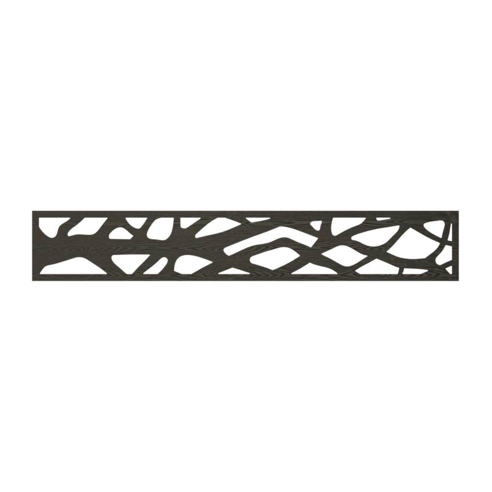 WPC Panel - 1820 x 300mm x 16mm Woodland Black Wood Effect WPC Panel