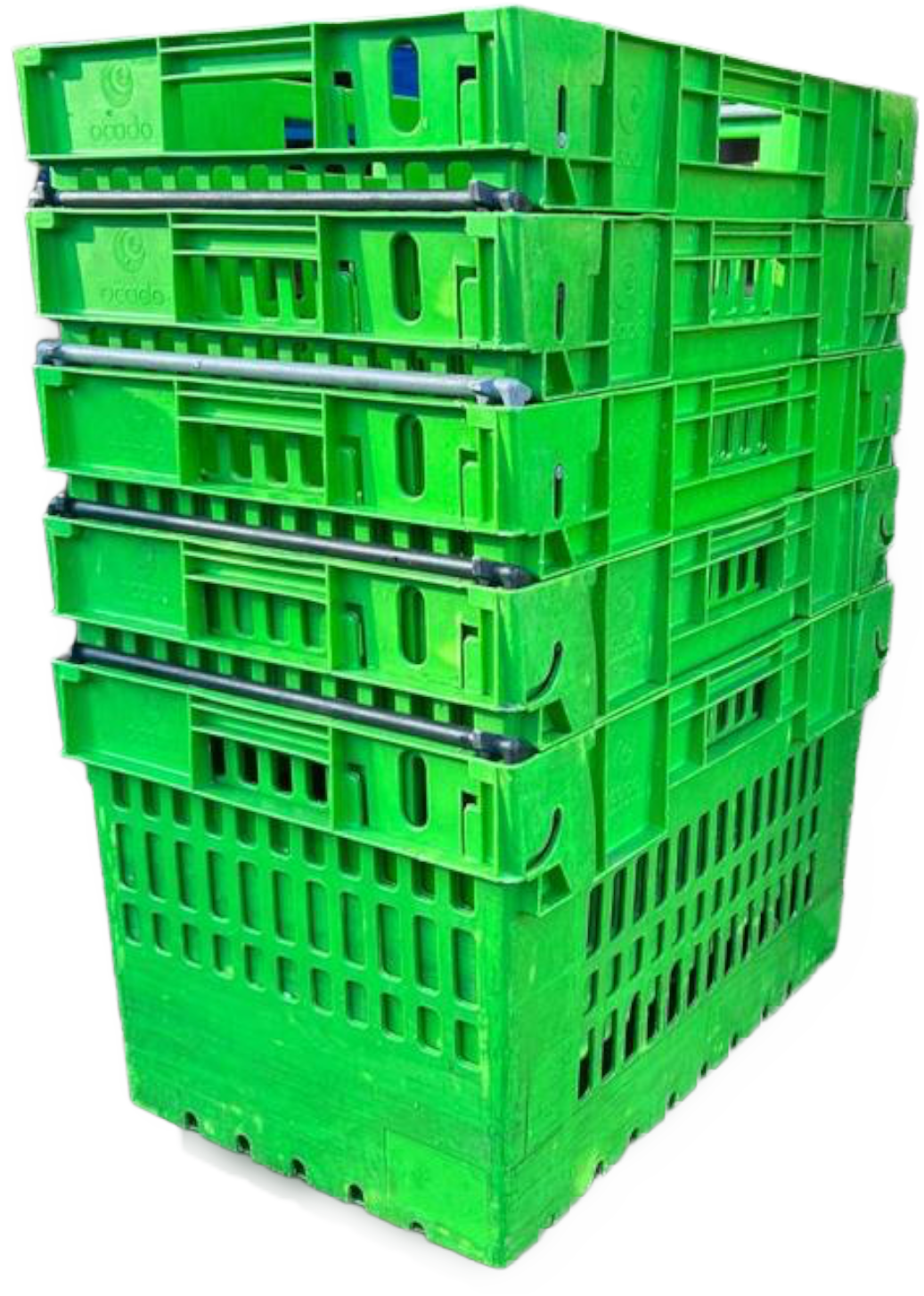 Bulk Offers 400x300x185 Bale Arm Crate Black 15LTR - Pack of 14