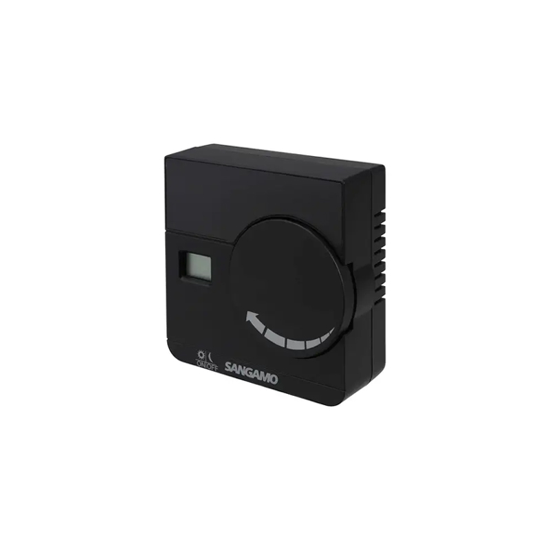 Sangamo Wireless Digital Room Thermostat Black