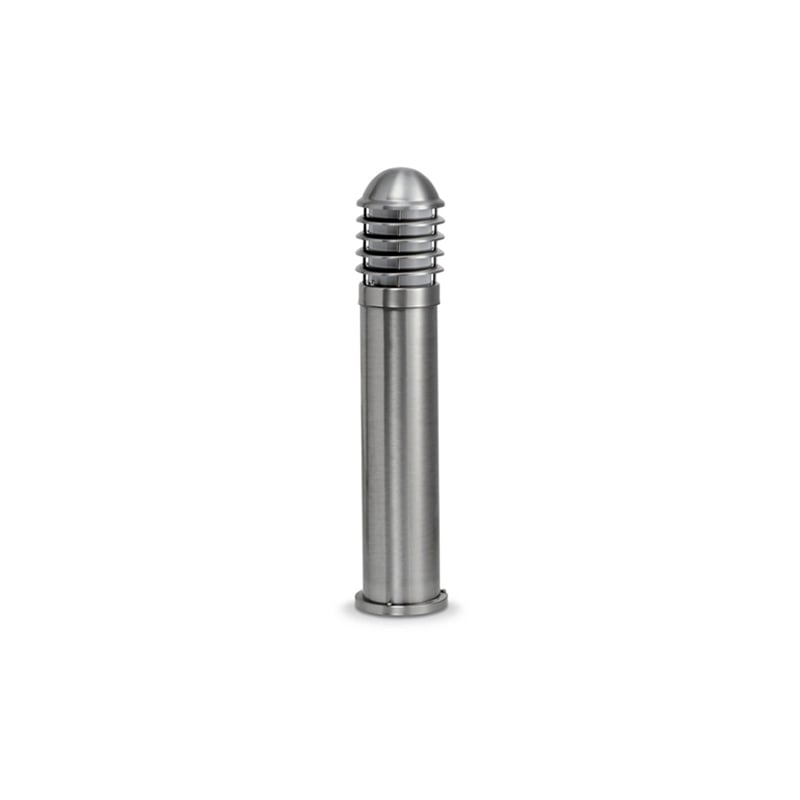 JCC NiteLED Mains Medium Louvred E27 Bollard Stainless Steel