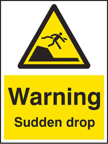 Warning sudden drop
