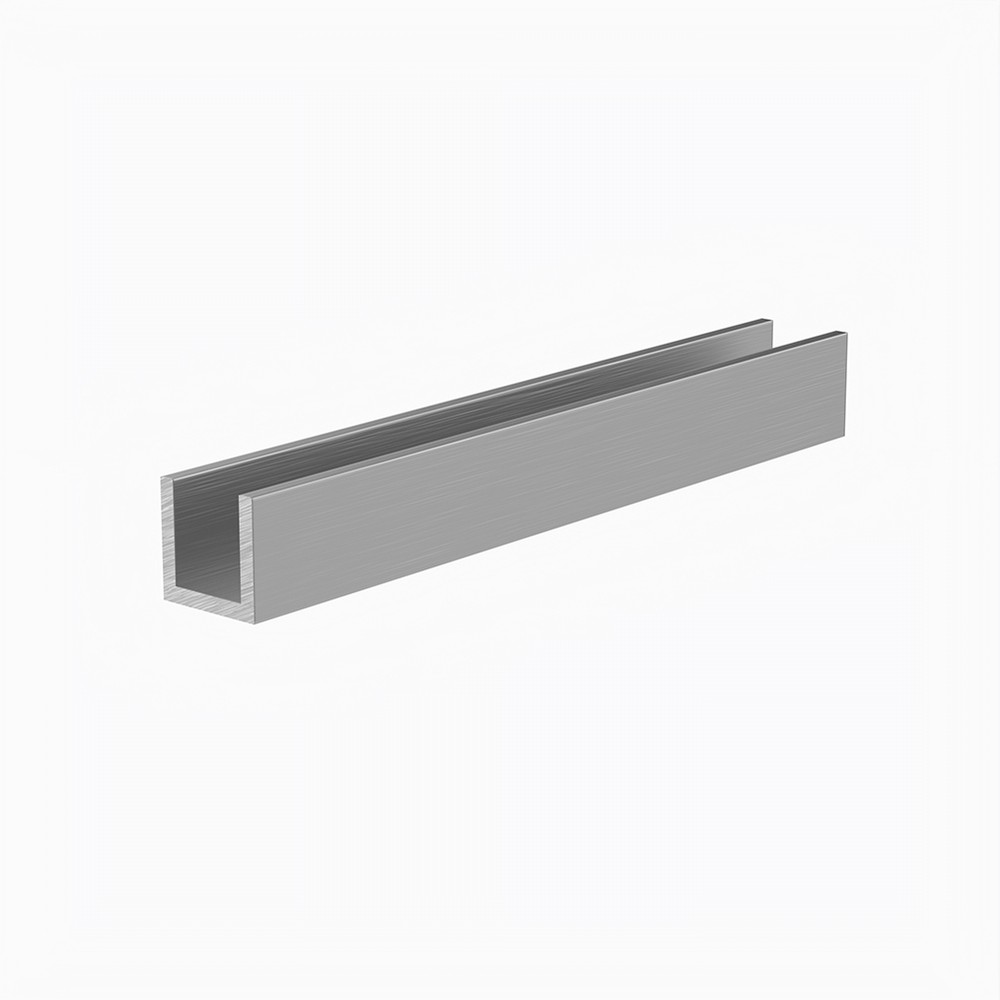 1/2 x 1/2 x 1/8" - L:5m Aluminium Channel Section Grade 6063 T6