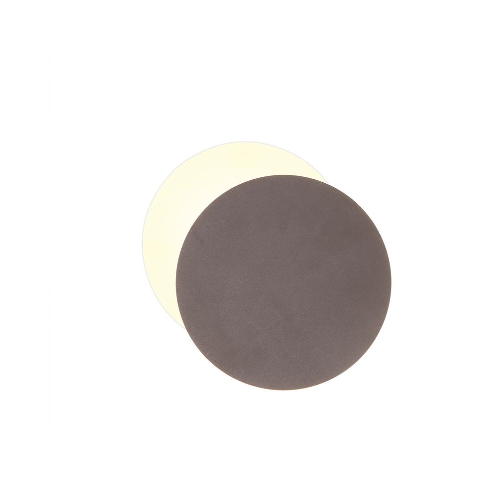 Luxuria Astoria Magnetic Base Wall Light 12W LED 20/19cm Round Right Offset Coffee/Acrylic Frosted Diffuser