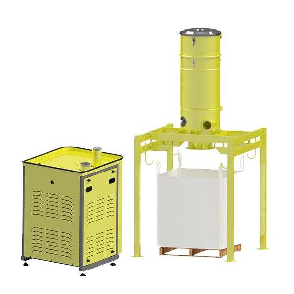 Centralized systems with high-pressure suction for Glass Industry