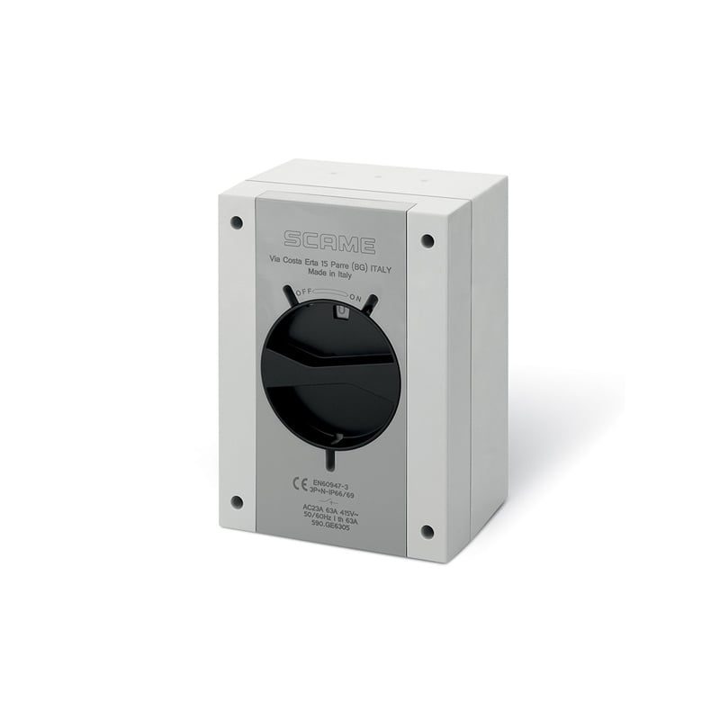 Scame 25A 800V Isolator Switch IP66