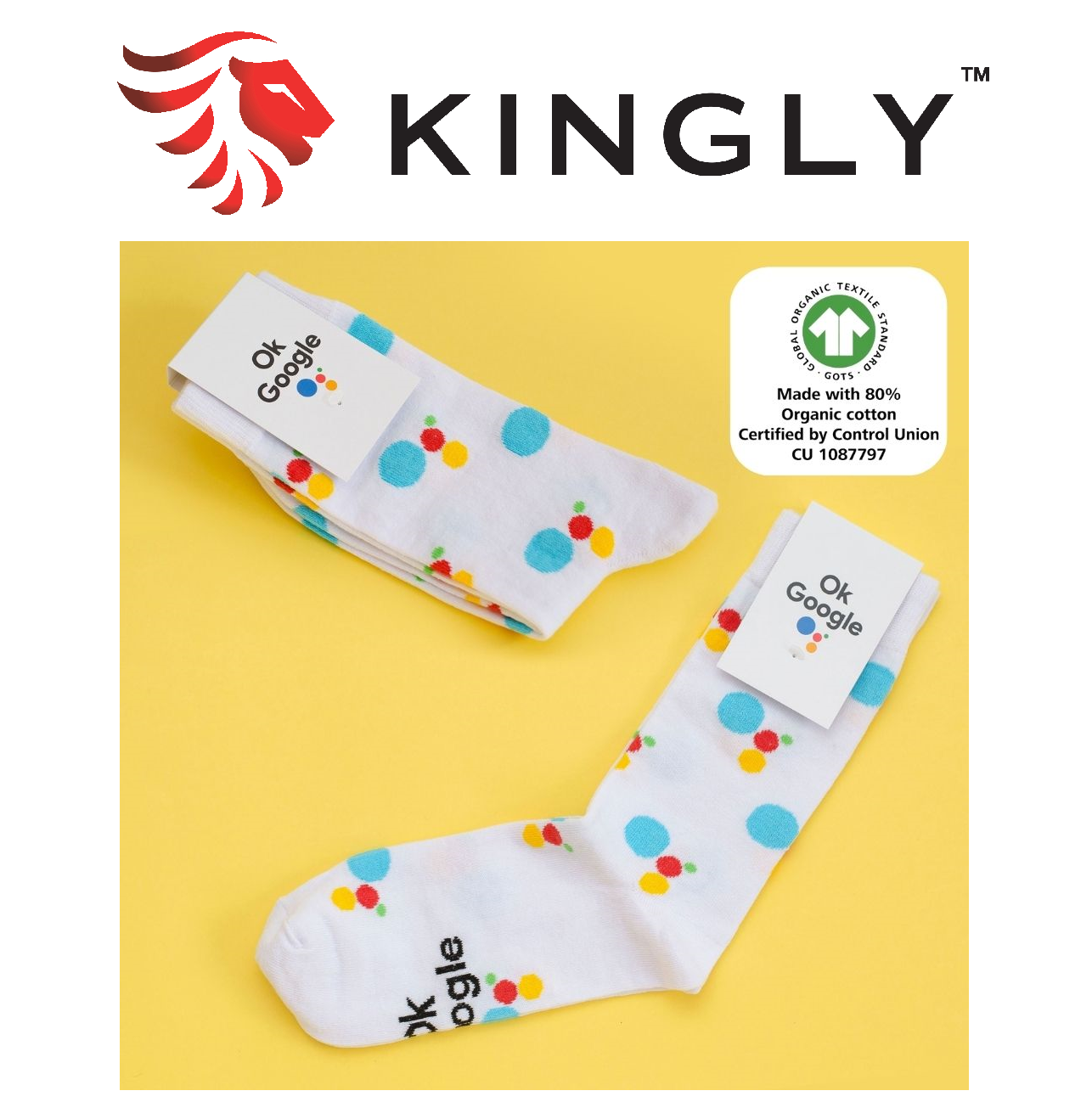 GOTS Organic Cotton Socks 100% Customised