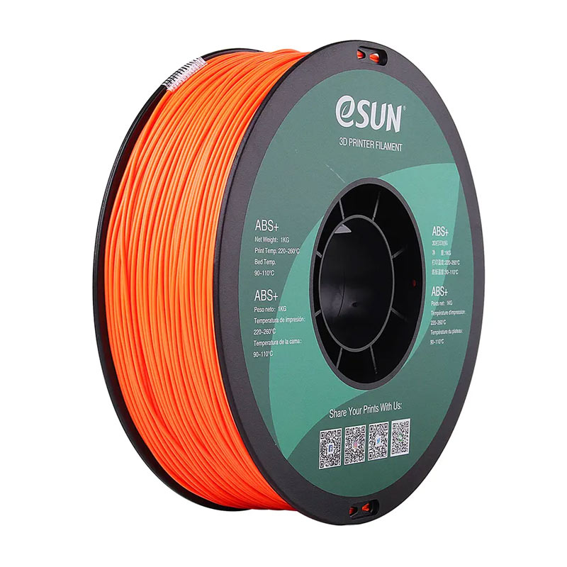eSUN ABS + Orange 2.85mm 3D Printing filament 1Kg