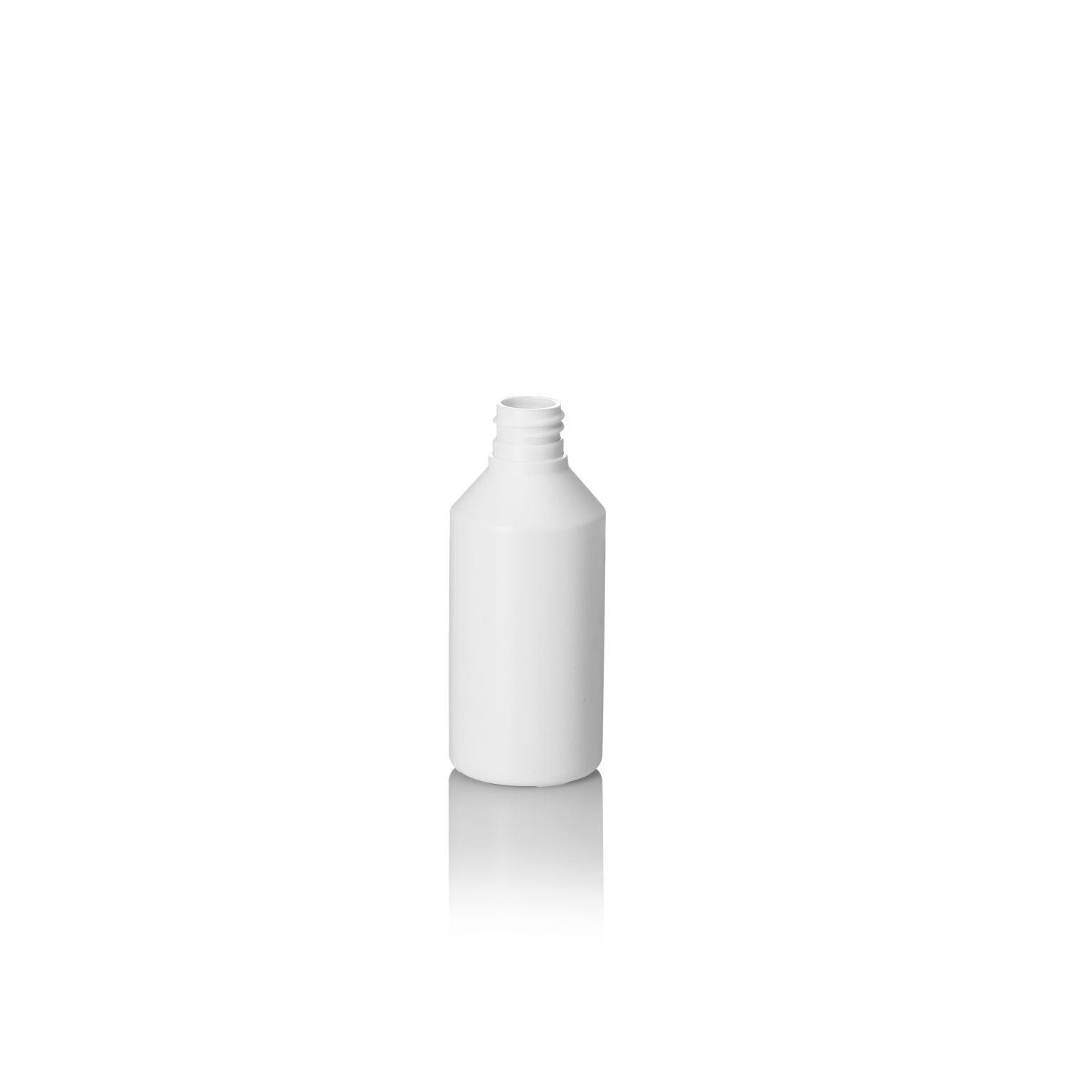 100ml White HDPE Cylindrical Bottle