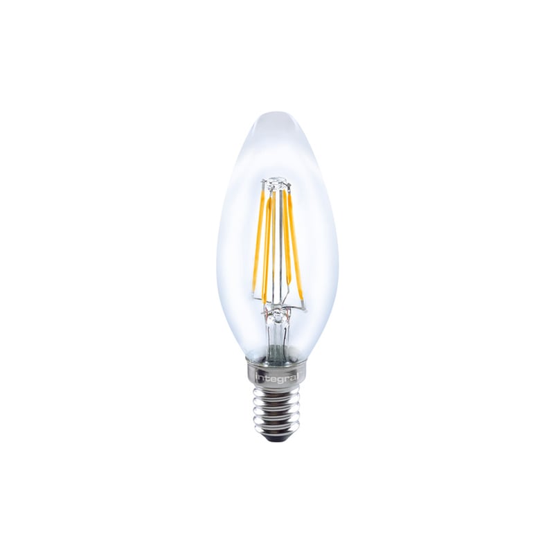 Integral Non Dimmable Omni Filament Candle Lamp 2W 2700K