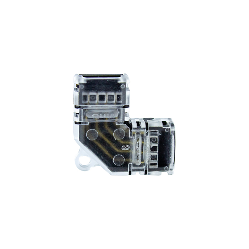 Integral L Shape Corner Connector Pack of 5 for 10mm Width RGB Strip