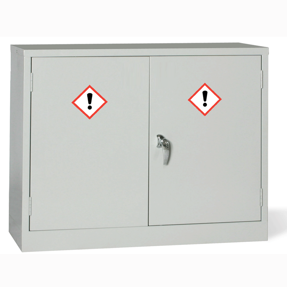 Mini COSHH Cabinet 15 Ltr and 1 Shelf - 610H x 915W x 381D  By Elite