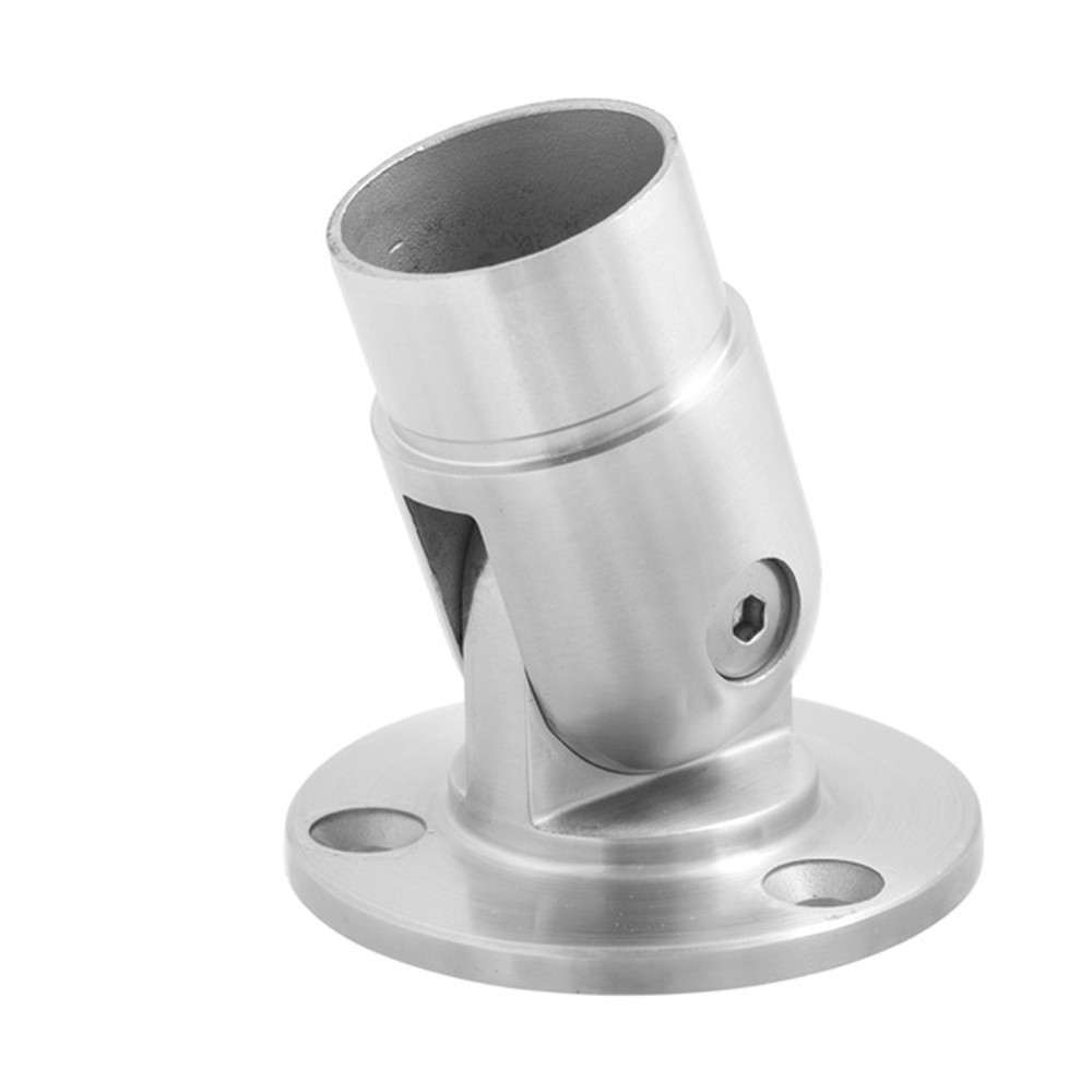 Adjustable Elbow Wall Flange 42.4mm Fix - Stainless Steel 304 - Satin Finish