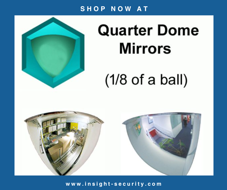 Quarter Dome Mirrors - PMMA - (choice of sizes)