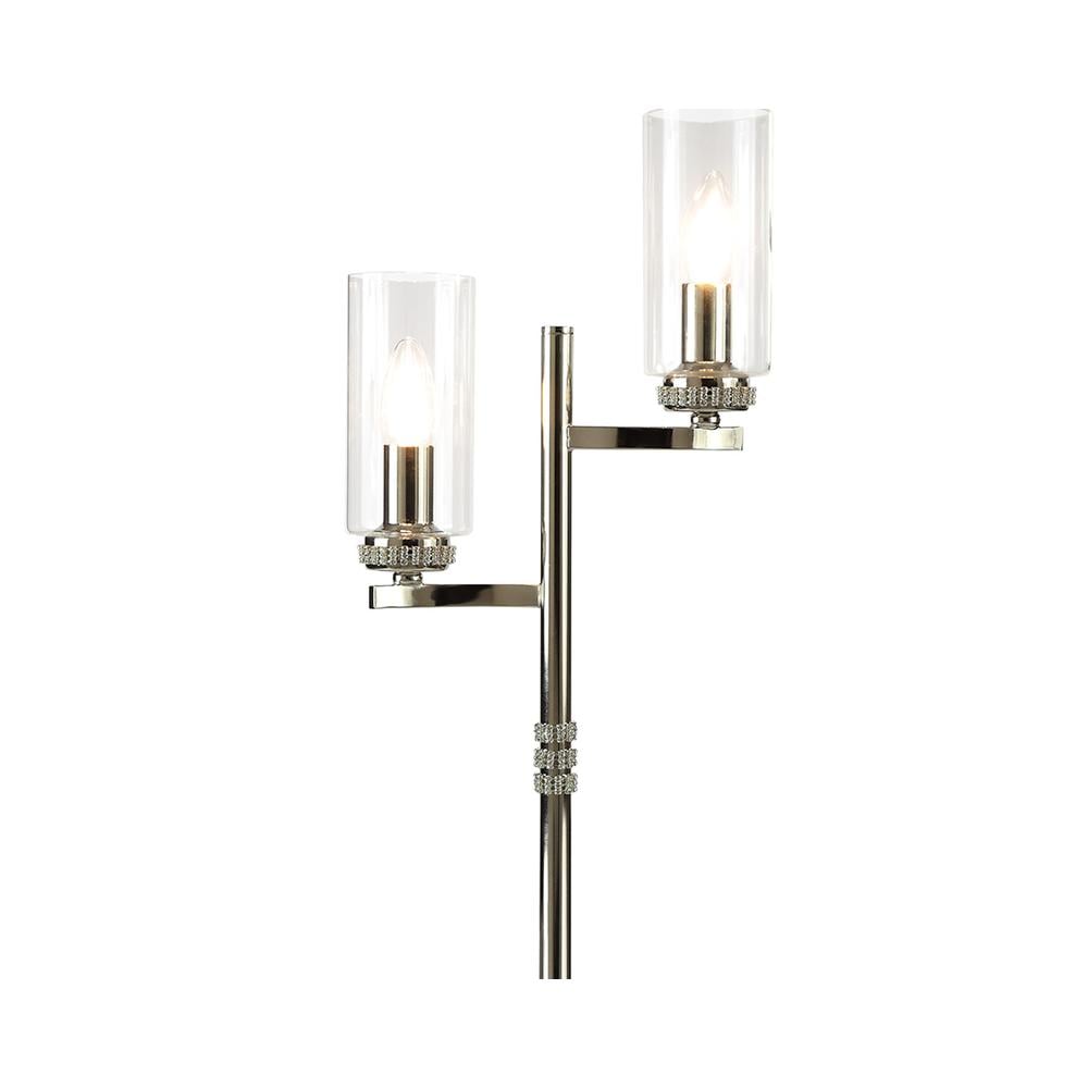 Luxuria Lei Table Lamp 2xE14 Polished Nickel