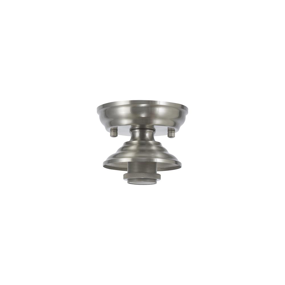 Luxuria Sirius 13cm Flush Ceiling Light (FRAME ONLY) E27 Satin Nickel