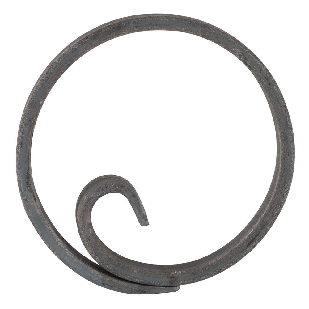 Circle With Fishtail End - Height 120mmSmooth - 12 x 6mm Flat Bar