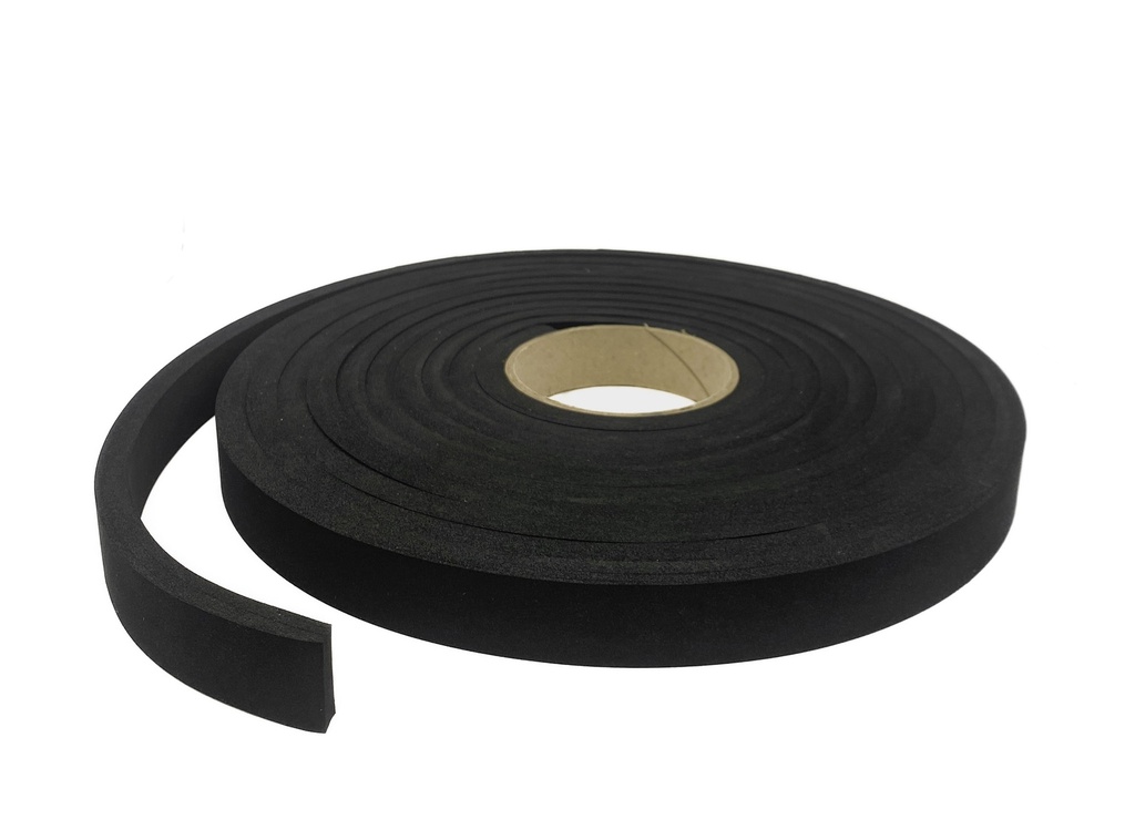 Plain Expanded Neoprene Sponge Strip - 25mm x 10mm x 6m
