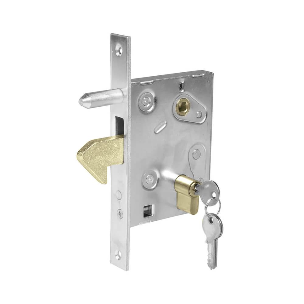 Hook Lock For Sliding GatesH 210 x W 144mm  - Galvanised Steel