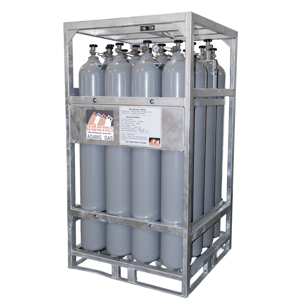 Pure Argon Rent Free Manifold Pack – 16 Cylinders