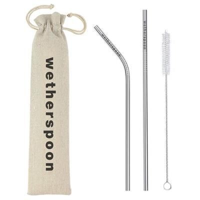 METAL STRAW SET.