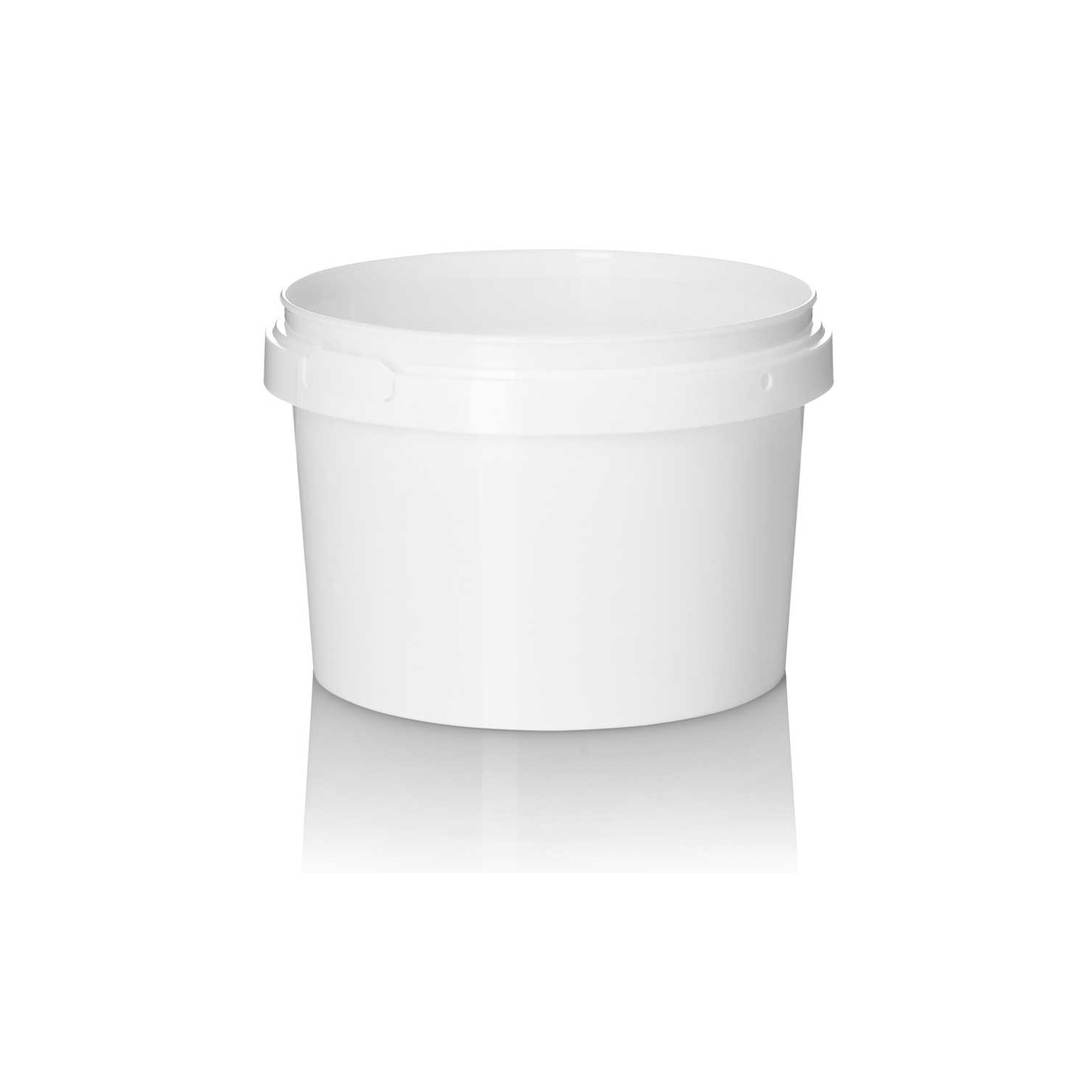 Supplier Of 1ltr White PP Tamper Evident Squat Tub