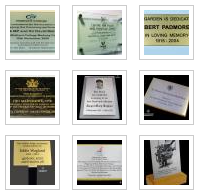 Personalised Commemorative Memorial Plaques London