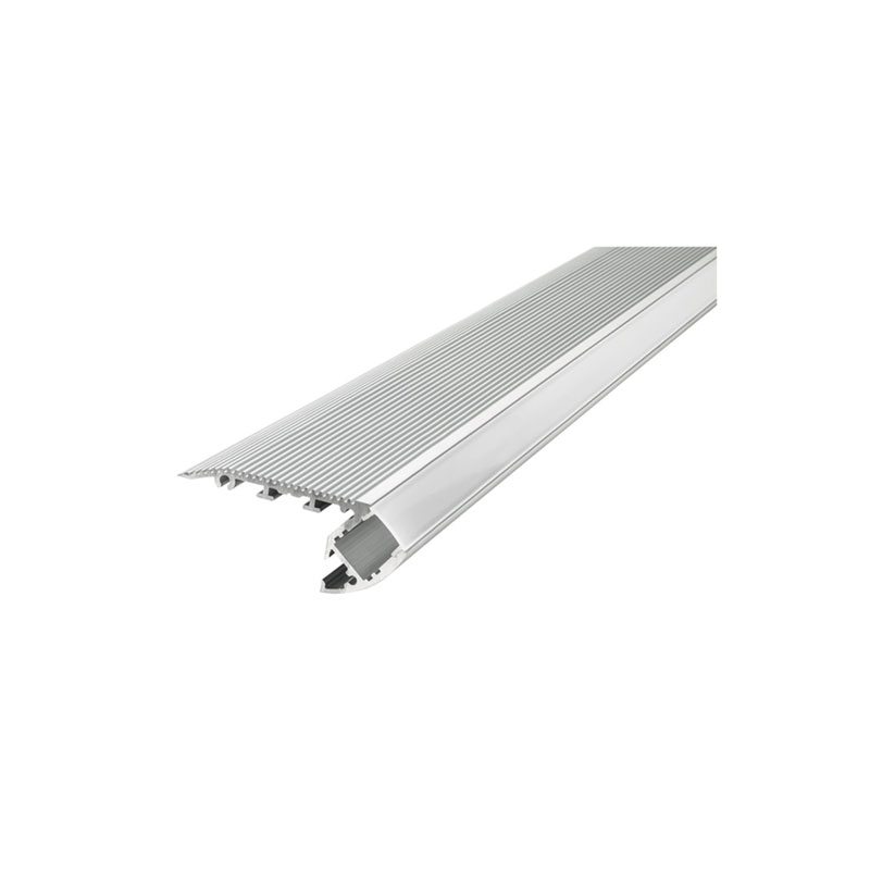 Integral Stair Surface Mount Frosted Diffuser Profile Aluminium Rail