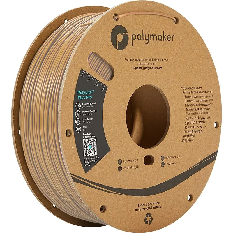 PolyMaker PolyLite PLA Pro 1.75mm Army Beige 3D printer filament 1Kg