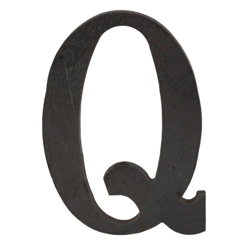 200mm High 6mm Thick Mild Steel Profiled Letter Q